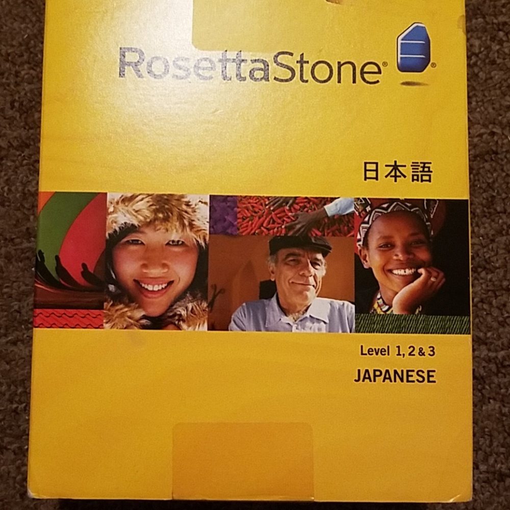 Rosetta stone 1 , 2 and 3 Japanese